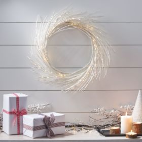 24 Inch Paper Wreath With LED Light