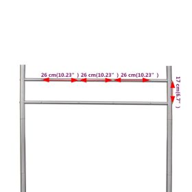 vidaXL Stainless Steel Stand for Double Mailbox