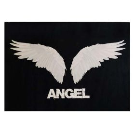 Black Angel Wing Backdrop Wall Hanging Tapestry Dormitory Bedroom Bedside Hanging Wall Art Decor Photography Props, 59x43 inch