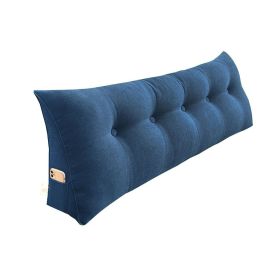 SOGA 150cm Blue Triangular Wedge Bed Pillow Headboard Backrest Bedside Tatami Cushion Home Decor