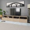 TV Cabinets 2 pcs Engineered Wood 37.4"x13.8"x14.2" Oak