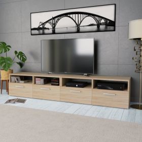 TV Cabinets 2 pcs Engineered Wood 37.4"x13.8"x14.2" Oak