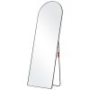 VEVOR Arched Full Length Mirror, 65'' x 22'', Large Free Standing Leaning Hanging Wall Mounted Floor Mirror with Stand Aluminum Alloy Frame