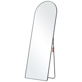 VEVOR Arched Full Length Mirror, 65'' x 22'', Large Free Standing Leaning Hanging Wall Mounted Floor Mirror with Stand Aluminum Alloy Frame