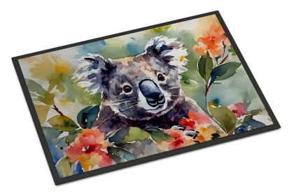 Koala Doormat Front Door Mat Indoor Outdoor Rugs for Entryway, Non Slip Washable Low Pile, 24H X 36W