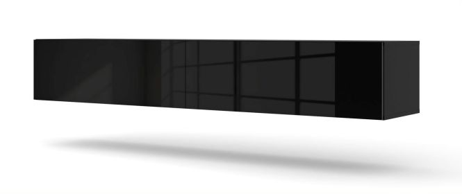 Bingo 180 TV Stand / 70,94 in / black matt / black high gloss