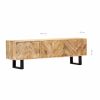 TV Cabinet 55.1"x11.8"x17.7" Solid Mango Wood