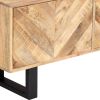 TV Cabinet 55.1"x11.8"x17.7" Solid Mango Wood