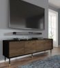 Sherwood - TV stand 4D black / catania oak