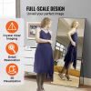 VEVOR Full Length Mirror, 71'' x 31'', Extra Large Standing Hanging or Leaning Rectangle Floor Tempered Mirror with Stand Aluminum Alloy Frame