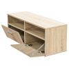 TV Cabinets 2 pcs Engineered Wood 37.4"x13.8"x14.2" Oak