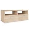 TV Cabinets 2 pcs Engineered Wood 37.4"x13.8"x14.2" Oak