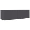 TV Cabinets 4 pcs Gray 39.4"x11.8"x11.8" Engineered Wood