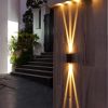 LED Waterproof Outdoor 3 Beams Wall Light, Outdoor Landscape Lights, Garden Patio Back Yard Front Door Wall Lamp