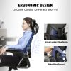 VEVOR Office Chair with Adjustable Lumbar Support, High Back Ergonomic Desk Chair with Adjustable Headrest