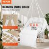 VEVOR Hammock Swinging Chair Macram√© Hanging Chair with Cushion Indoor & Outdoor