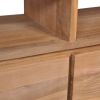 TV Cabinet Solid Teak Wood with Natural Finish 47.2"x11.8"x15.7"