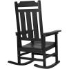 VEVOR Porch Rocker HIPS Outdoor Rocking Chair High Back 2 pcs 400 lbs Weight