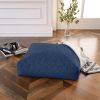 Jaxx Brio Large D√©cor Floor Pillow / Meditation Yoga Cushion, Shearling Faux Lamb, Indigo