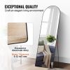 VEVOR Arched Full Length Mirror, 65'' x 22'', Large Free Standing Leaning Hanging Wall Mounted Floor Mirror with Stand Aluminum Alloy Frame