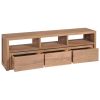 TV Cabinet Solid Teak Wood with Natural Finish 47.2"x11.8"x15.7"