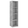 Wall-mounted TV Cabinets 4 pcs Concrete Gray Engineered Wood