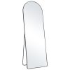 VEVOR Arched Full Length Mirror, 65'' x 22'', Large Free Standing Leaning Hanging Wall Mounted Floor Mirror with Stand Aluminum Alloy Frame