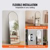 VEVOR Arched Full Length Mirror, 65'' x 22'', Large Free Standing Leaning Hanging Wall Mounted Floor Mirror with Stand Aluminum Alloy Frame