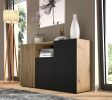 Auris commode 135 3D / 53,15 in artisan oak / black matt