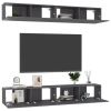 TV Cabinets 4 pcs Gray 39.4"x11.8"x11.8" Engineered Wood