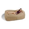 Jaxx 7 Foot Giant Bean Bag Sofa, Camel