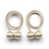 2Pcs Magnetic Curtain Ball Rods Accessoires Backs Holdbacks Buckle Clips Hook Holder Home Decor Tiebacks Tie Rope Accessory