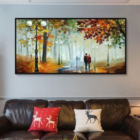 Natural home decor Large original oil painting on canvas abstract art painting living room painting large wall art oil painting gift (Style: 01, size: 140x280cm)