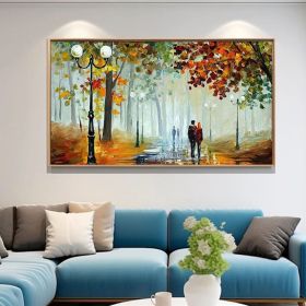 Natural home decor Large original oil painting on canvas abstract art painting living room painting large wall art oil painting gift (Style: 01, size: 40x80cm)