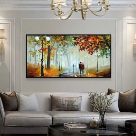 Natural home decor Large original oil painting on canvas abstract art painting living room painting large wall art oil painting gift (Style: 01, size: 60x120cm)