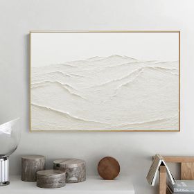 Oversized Seaswaves Textured Painting Original Clouds Abstract Oil Painting Extra Large Wall Art Hand painted Acrylic Minimalist Paintings (Style: 01, size: 80x80cm)