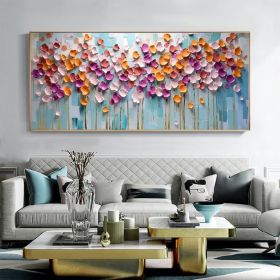 Hand Painted Abstract Colorful Oil Painting on Canvas Large Original Textured Wall Art Boho Wall Decor Minimalist Living Room Home Decor (Style: 01, size: 40x80cm)