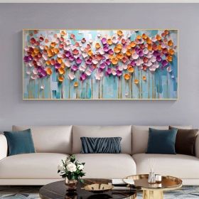 Hand Painted Abstract Colorful Oil Painting on Canvas Large Original Textured Wall Art Boho Wall Decor Minimalist Living Room Home Decor (Style: 01, size: 120x240cm)