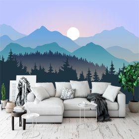 Large Silk Wall Murals, Cloud Wallpaper, 155in(W) x103in(H). Brings Luxury and Elegance to Interior Spaces. Perfect for Kids' Room, Living Room (Color: Sunset Murals 02, size: 155 inx103 in)