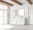 80" Bathroom Vanity with Double Sink, Freestanding Modern Bathroom Vanity with Soft-Close Cabinet and 3 Drawers