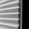 WELLSOURCE No Drill 2"Shangri-la Shades Tension Inside Mount Expansion Window Blind,Custom Size