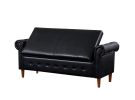 Multifunctional Storage Rectangular PU Leather Sofa Stool for Living Room