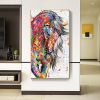 Handmade Oil Painting Canvas Wall Art Decoration Modern Animal Home Entryway Living Room Bedroom Luxurious Decoration Painting